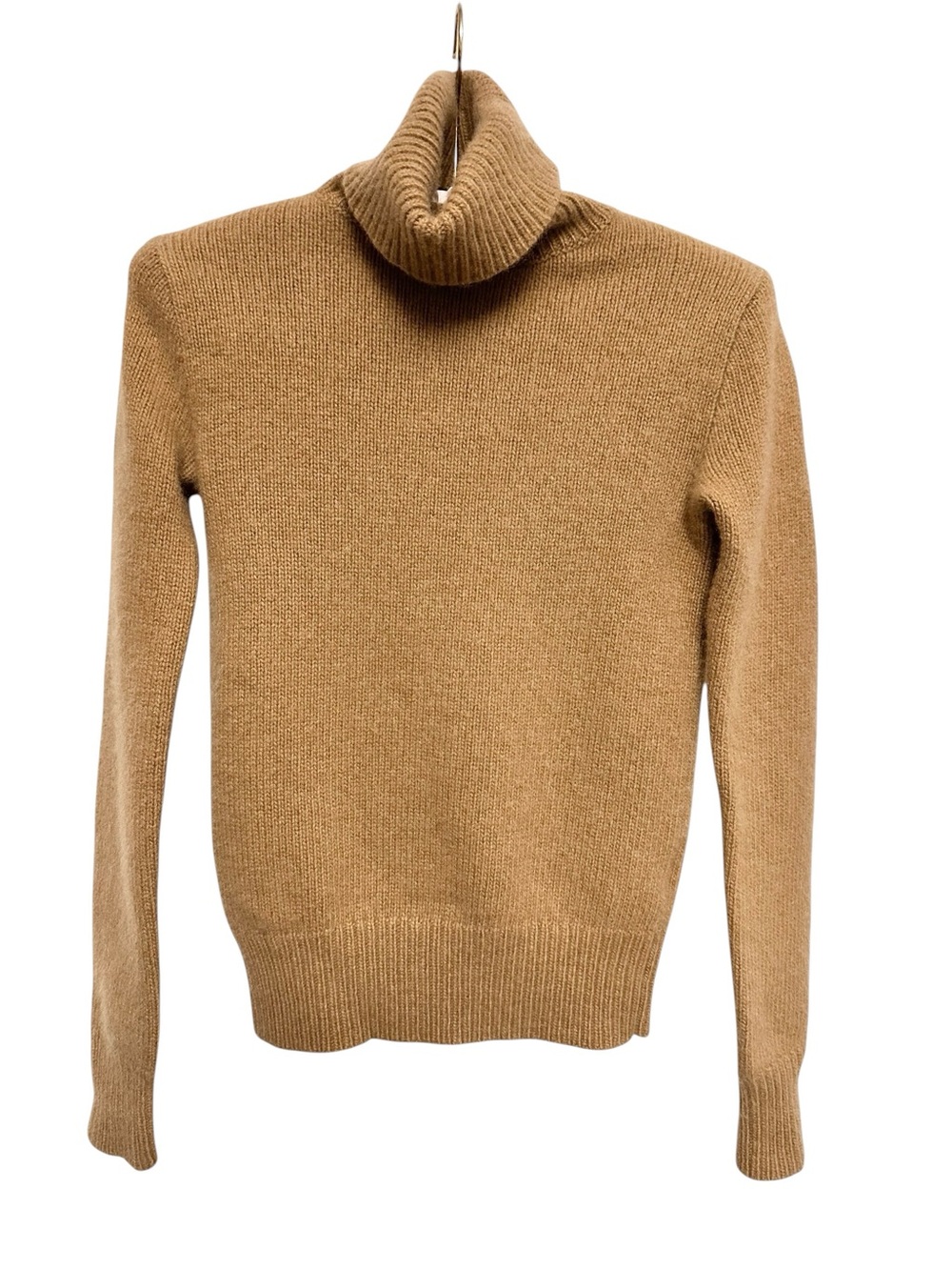 Ralph Lauren Women's Cashmere Wool Turtleneck Sweater Camel Classic Size XS - Picture 2 of 9
